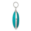 Lex & Lu Sterling Silver Oval Turquoise Pendant - 2 - Lex & Lu