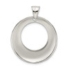 Lex & Lu Sterling Silver Hammered Circle Pendant - 4 - Lex & Lu