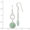 Lex & Lu Sterling Silver Green Jade Earrings - 4 - Lex & Lu