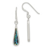 Lex & Lu Sterling Silver Abalone Dangle Earring - Lex & Lu