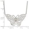 Lex & Lu Sterling Silver Butterfly Necklace 18'' - 5 - Lex & Lu