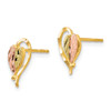 Lex & Lu 10k Tri-Color Gold Black Hills Post Earrings LAL71895 - 2 - Lex & Lu