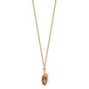 Lex & Lu 10k Tri-Color Gold Black Hills Mystic Topaz Necklace - 2 - Lex & Lu