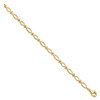 Lex & Lu 10k Yellow Gold Solid Polished Religious Fish Bracelet - 2 - Lex & Lu