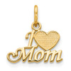 Lex & Lu 10k Yellow Gold Mom Charm LAL71929 - Lex & Lu