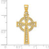 Lex & Lu 10k Yellow Gold Iona Cross Pendant - 3 - Lex & Lu