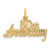 Lex & Lu 10k Yellow Gold 50th Anniversary Charm - Lex & Lu