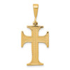 Lex & Lu 10k Yellow Gold Cross Charm LAL72206 - Lex & Lu