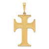 Lex & Lu 10k Yellow Gold Cross Charm LAL72208 - Lex & Lu