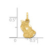 Lex & Lu 10k Yellow Gold PRAYING HANDS CHARM - 3 - Lex & Lu