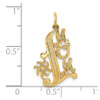 Lex & Lu 10k Yellow Gold #1 Mom Charm - 2 - Lex & Lu