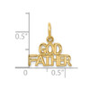 Lex & Lu 10k Yellow Gold Godfather Charm - 3 - Lex & Lu