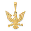 Lex & Lu 10k Yellow Gold Solid Polished Spread Eagle Charm - Lex & Lu