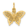 Lex & Lu 10k Yellow Gold BUTTERFLY CHARM LAL72353 - Lex & Lu