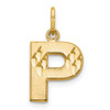 Lex & Lu 10k Yellow Gold Initial P Charm LAL72506 - Lex & Lu