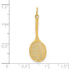 Lex & Lu 10k Yellow Gold TENNIS RACQUET CHARM - 3 - Lex & Lu