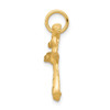 Lex & Lu 10k Yellow Gold Solid Karate Person Charm - 2 - Lex & Lu