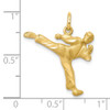 Lex & Lu 10k Yellow Gold Solid Karate Person Charm - 3 - Lex & Lu