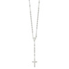 Lex & Lu Sterling Silver Polished Rosary Necklace 30'' - 2 - Lex & Lu