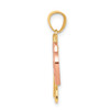 Lex & Lu 10k Two-tone Gold Heart & Key Charm - 2 - Lex & Lu