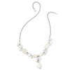 Lex & Lu Sterling Silver Moonstone/FWC Pearl/Rock Qtz/Jade Necklace 16'' - 2 - Lex & Lu