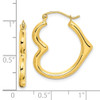 Lex & Lu 10k Yellow Gold Hollow Heart Shape Hoop Earrings - 4 - Lex & Lu