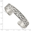 Lex & Lu Sterling Silver 12.5mm Cuff Bangle Bracelet - 3 - Lex & Lu