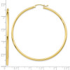 Lex & Lu 10k Yellow Gold Polished 2mm Round Hoop Earrings LAL72756 - 4 - Lex & Lu