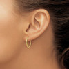 Lex & Lu 10k Yellow Gold Polished Endless Tube Hoop Earrings LAL72791 - 3 - Lex & Lu