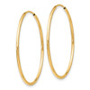 Lex & Lu 10k Yellow Gold Polished Endless Tube Hoop Earrings LAL72795 - 2 - Lex & Lu