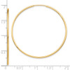 Lex & Lu 10k Yellow Gold Polished Endless Tube Hoop Earrings LAL72799 - 4 - Lex & Lu