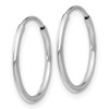 Lex & Lu 10k White Gold Endless Hoop Earrings LAL72803 - 2 - Lex & Lu