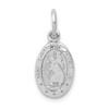 Lex & Lu 10k White Gold ST. CHRISTOPHER MEDAL LAL72909 - Lex & Lu