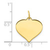 Lex & Lu 10k Yellow Gold Heart Disc Charm LAL73006 - 2 - Lex & Lu