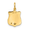 Lex & Lu 14k Yellow Gold Police Badge Charm - 3 - Lex & Lu