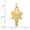 Lex & Lu 14k Yellow Gold Nurse Symbol Charm - 4 - Lex & Lu