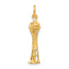 Lex & Lu 14k Yellow Gold Seattle Tower Charm - 3 - Lex & Lu