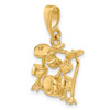 Lex & Lu 14k Yellow Gold Drum Set Charm LAL73182 - 5 - Lex & Lu