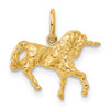 Lex & Lu 14k Yellow Gold Unicorn Charm - 3 - Lex & Lu