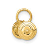 Lex & Lu 14k Yellow Gold Barbell Charm LAL73229 - 2 - Lex & Lu