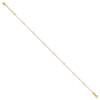 Lex & Lu 14k Two-tone Gold Adjustable Circle Anklet - 2 - Lex & Lu