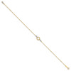 Lex & Lu 14k Two-tone Gold Circle & Bead 9'' w/1'' ext Anklet - 2 - Lex & Lu