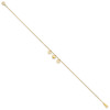 Lex & Lu 14k Yellow Gold 3 Hearts ension Anklet 9'' w/1'' ext - 2 - Lex & Lu