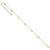 Lex & Lu 14k Two-tone Gold Oval Chain Anklet 9'' - 7 - Lex & Lu