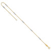 Lex & Lu 14k Two-tone Gold CZ Anklet 9'' - 7 - Lex & Lu