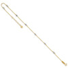 Lex & Lu 14k Two-tone Gold D/C Beads Anklet 9'' - 6 - Lex & Lu