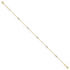 Lex & Lu 14k Two-tone Gold Cable Chain Anklet 9'' - 2 - Lex & Lu