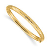 Lex & Lu 14k Yellow Gold Florentine Engraved Bangle Bracelet - Lex & Lu