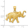 Lex & Lu 14k Yellow Gold Elephant Pendant LAL73417 - 4 - Lex & Lu