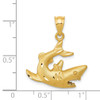 Lex & Lu 14k Yellow Gold Shark Pendant LAL73445 - 4 - Lex & Lu